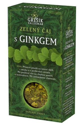 Zelený čaj s ginkgem 70g